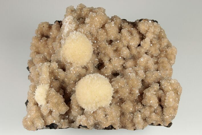 Thomsonite (Zeolite) On Heulandite - Maharashtra, India #191971